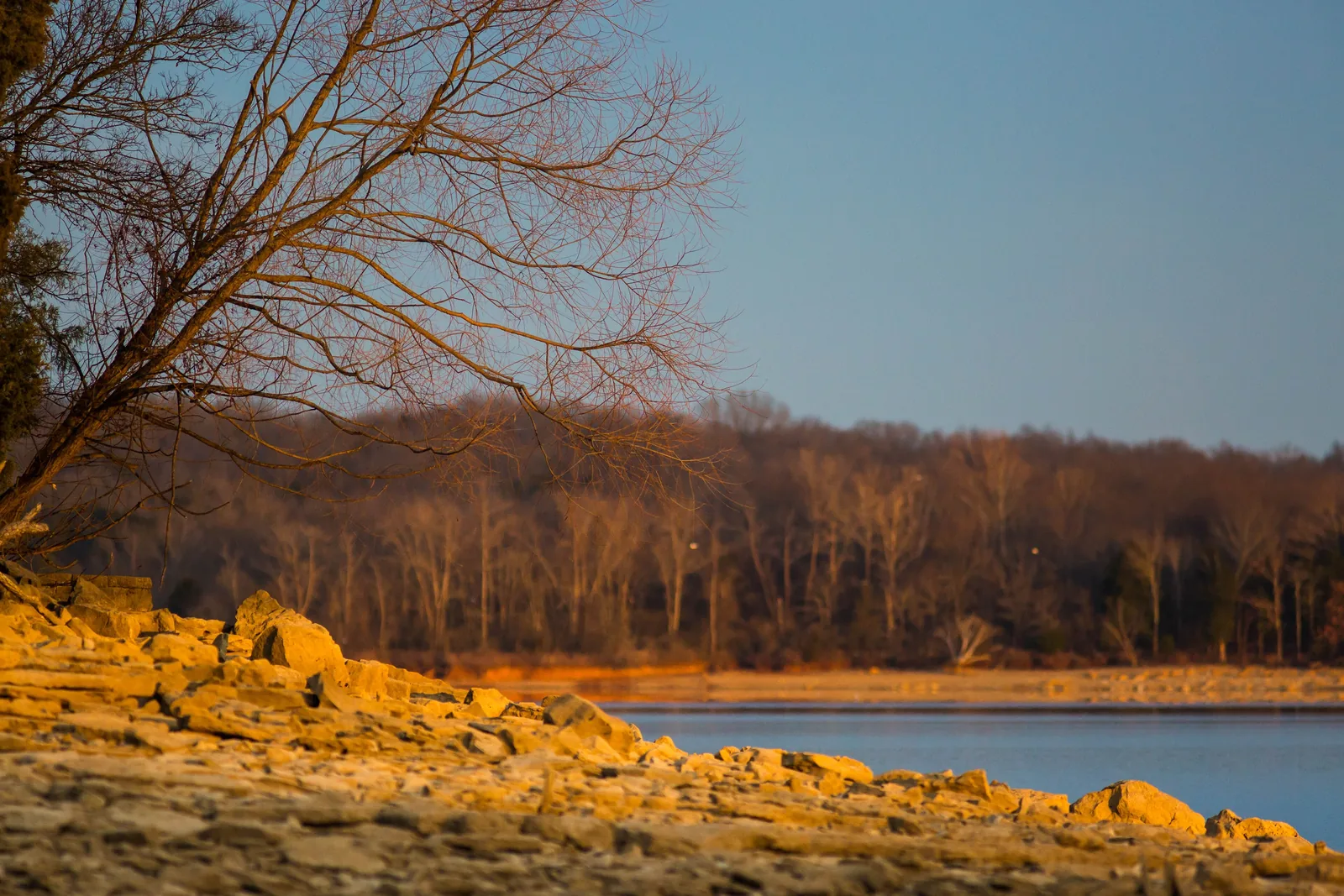 Percy Priest Lake, the reservoir east of Nashville that borders Long Hunter State Park.