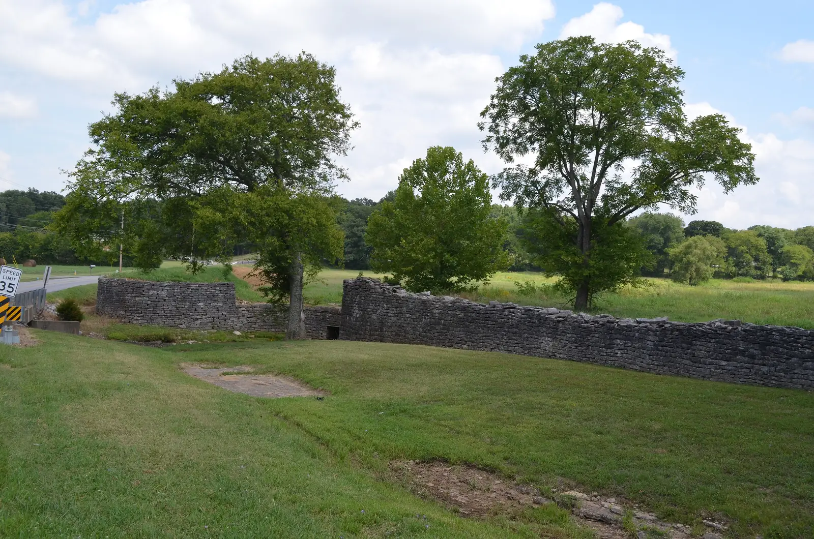 The Chandler Stone Wall on Old Lebanon Dirt Road, a historic dry-stone wall the city's plan lists in the Division Street West area.